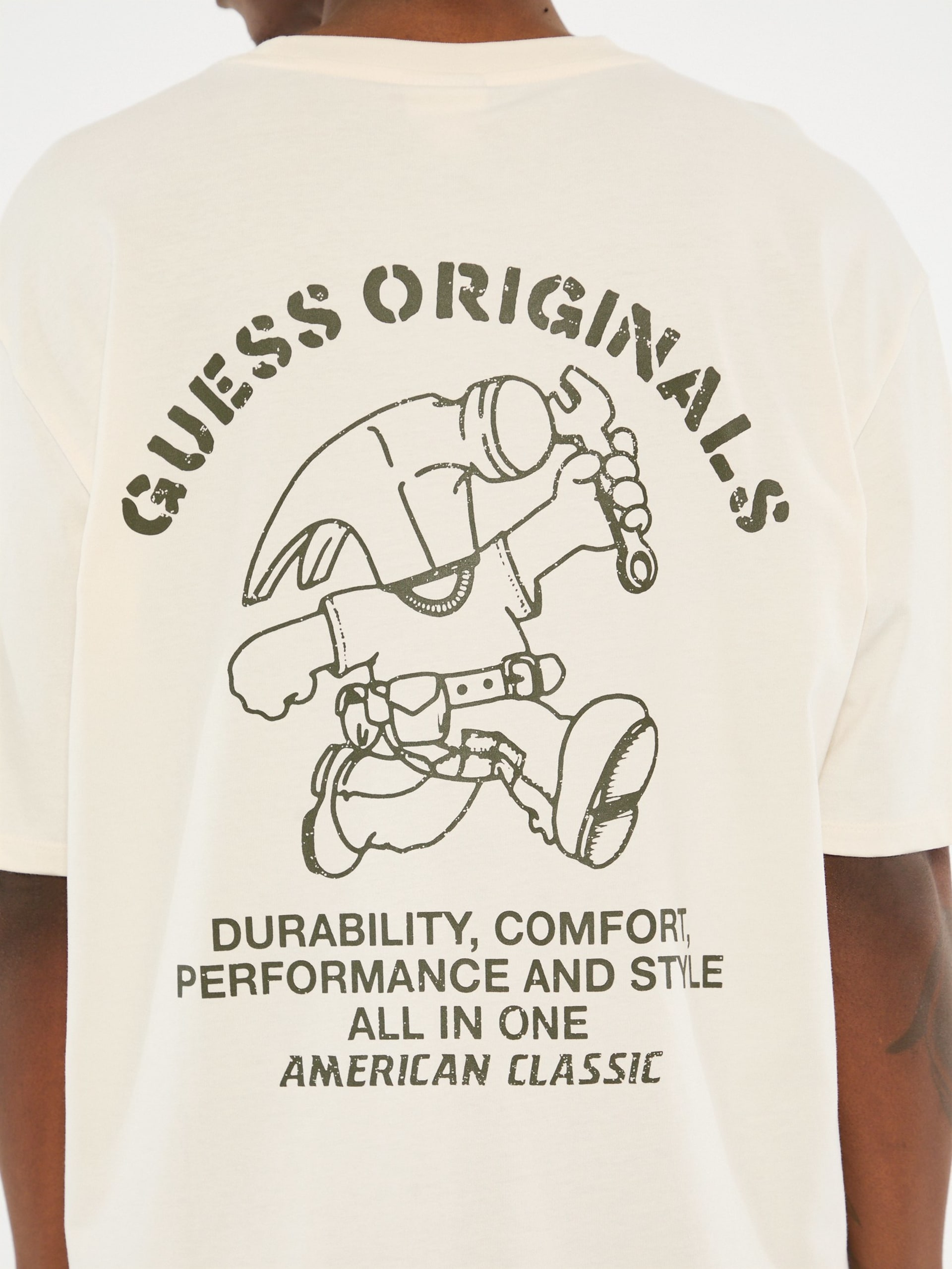 Camiseta de gola redonda GUESS Originals Eco Carpenter