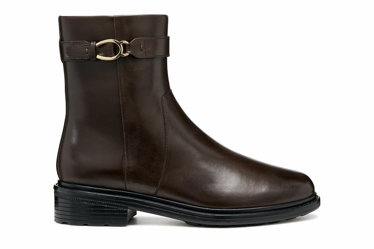 GEOX<br>Botas respiráveis em couro Walk Pleasure