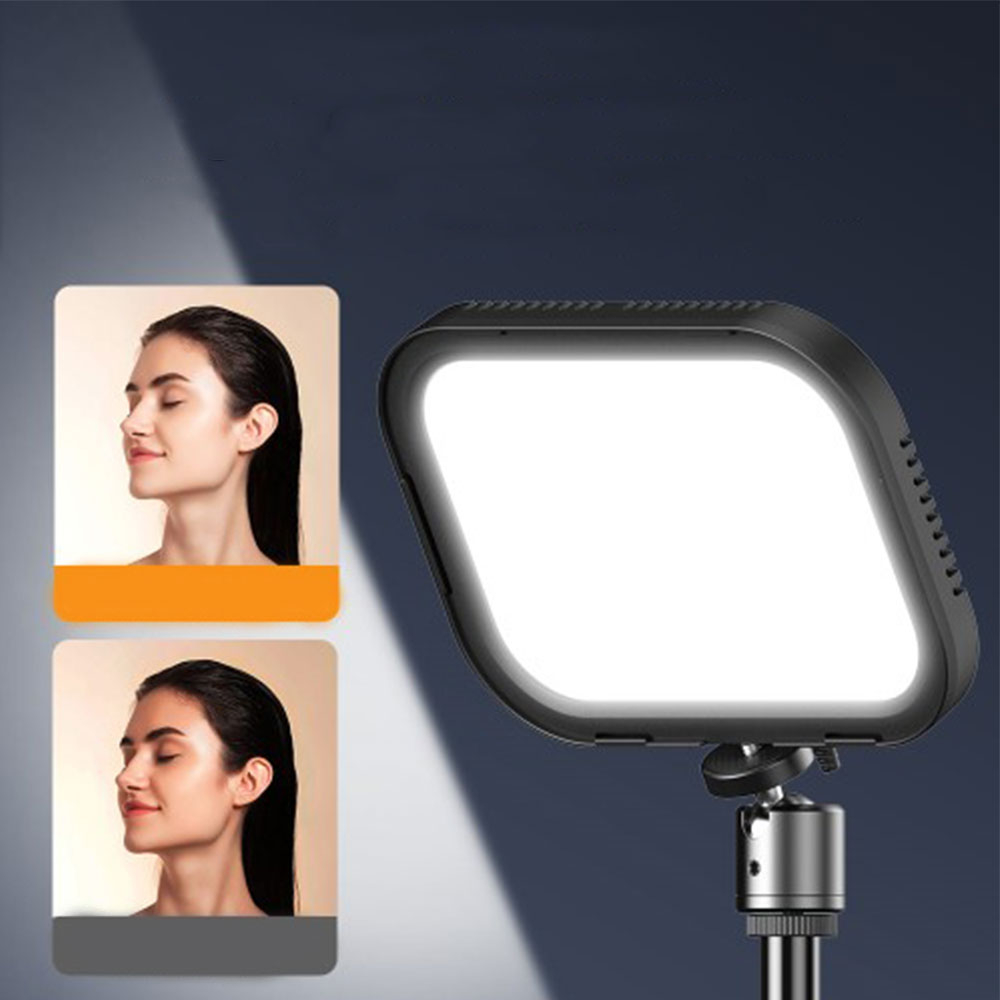 (2er Set) (60-145cm) Professionelles USB Video Licht LED Beleuchtung mit 4 Farbfilter inkl. Tripod / Gimbal und Fernbedienung