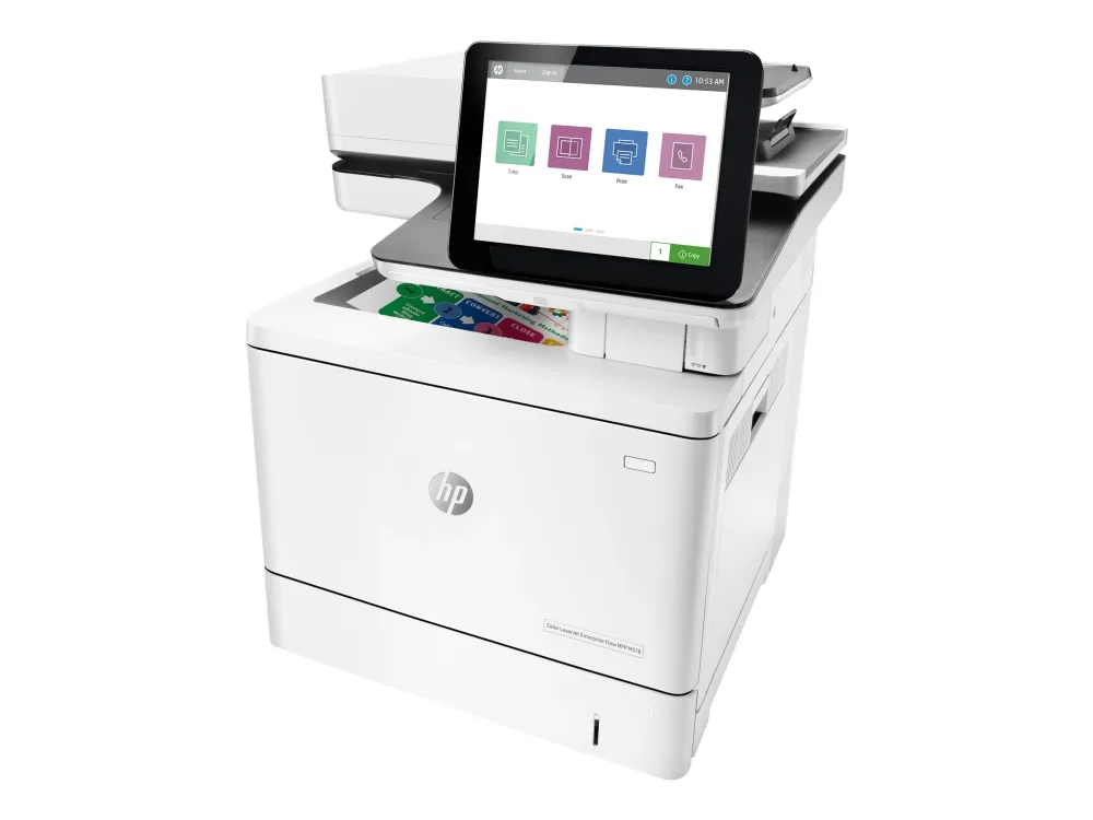 HP LaserJet Enterprise Flow MFP M578c - Multifunktionsprinter - farve - laser - Legal (216 x 356 mm) (original) - A4/Legal (medie) - op til 38 spm (kopiering) - op til 38 spm (udskriver) - 650 ark - 33.6 Kbps - USB 2.0, Gigabit LAN, USB 2.0 vært