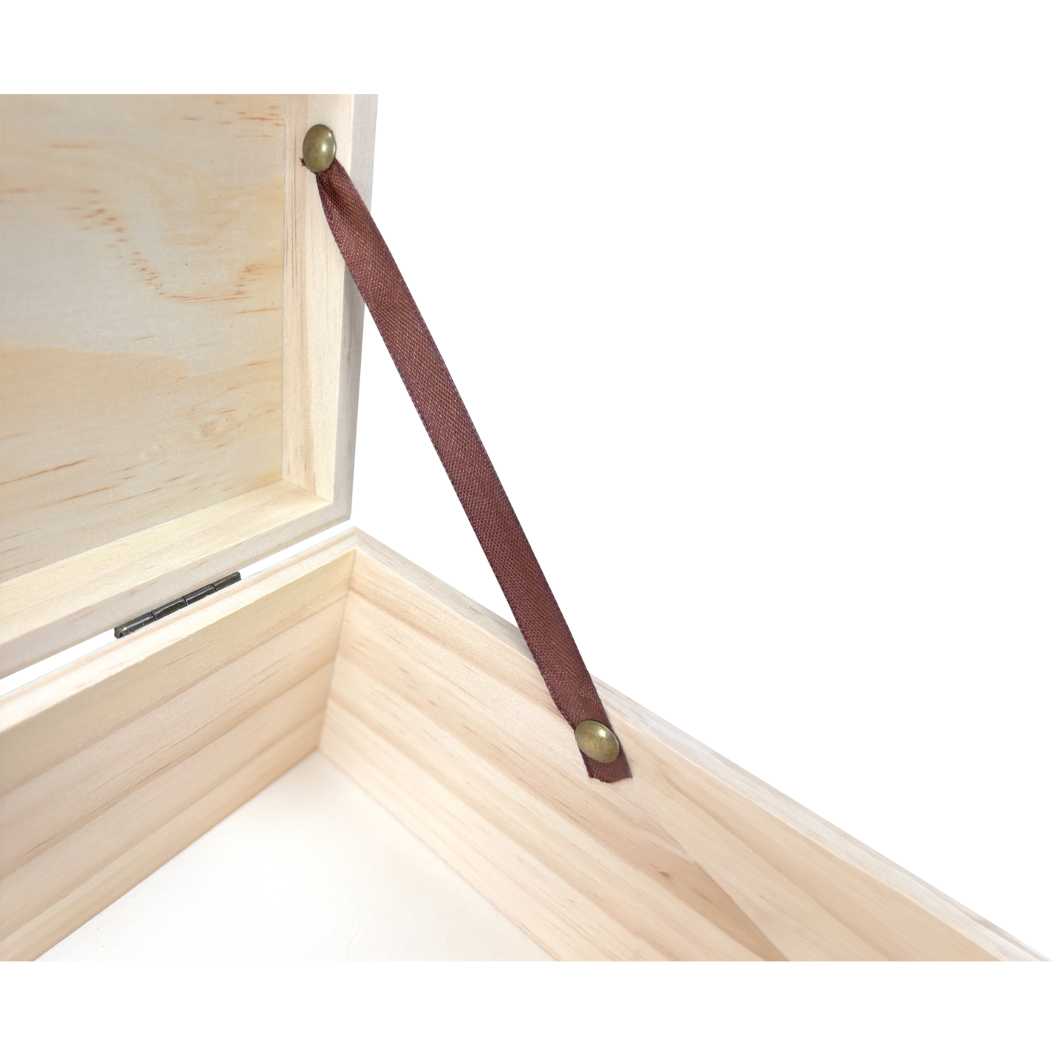 Wijnkist, 1 fles, scharnierdeksel, 340x95x95mm, hout, naturel