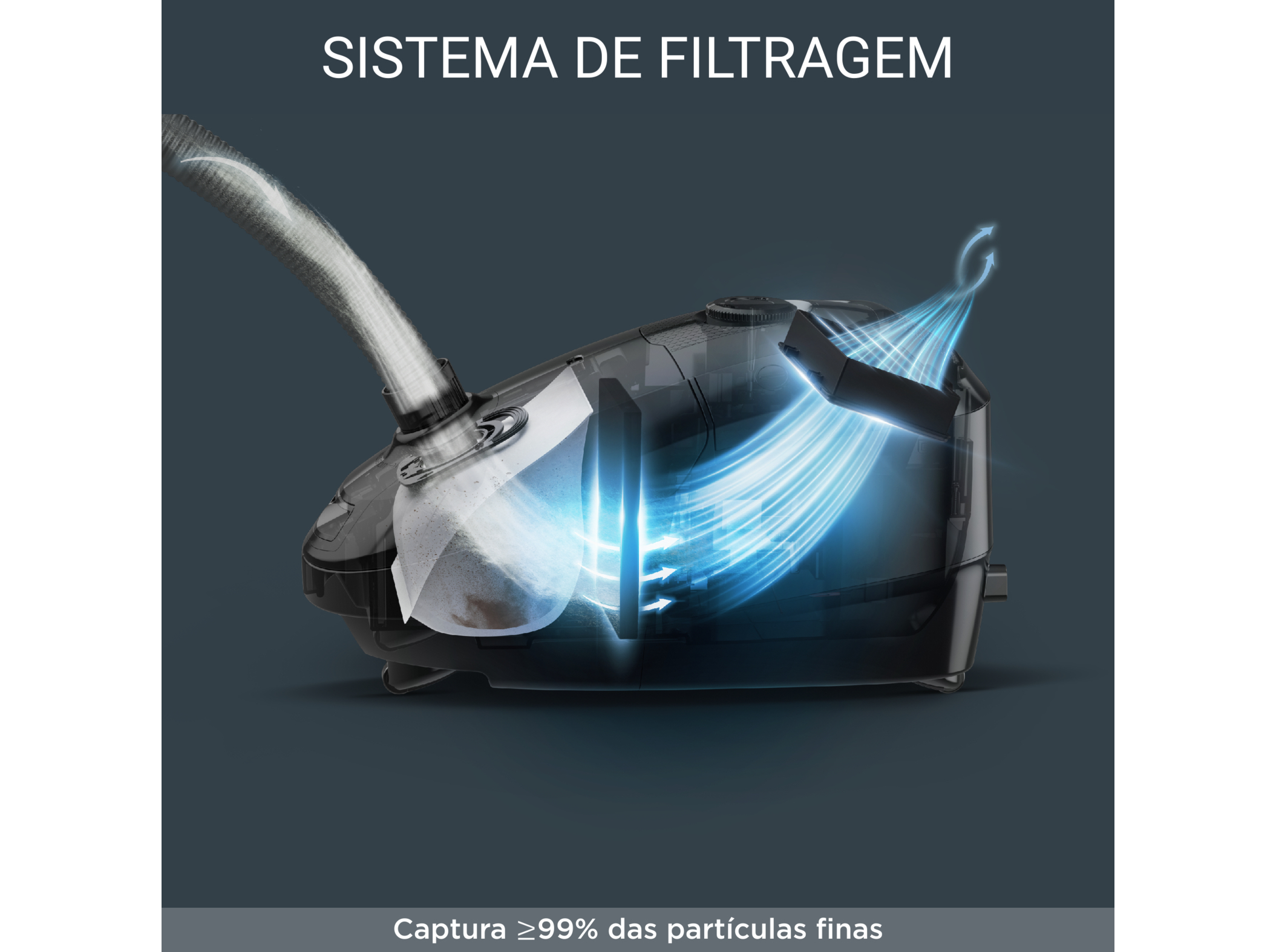ASPIRADOR COM SACO ROWENTA RO3126EA POWER XXL PARQUET - 4.5L/900W