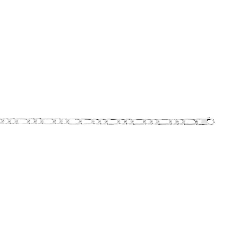 Collier maille cheval alternée argent 925 60 cm