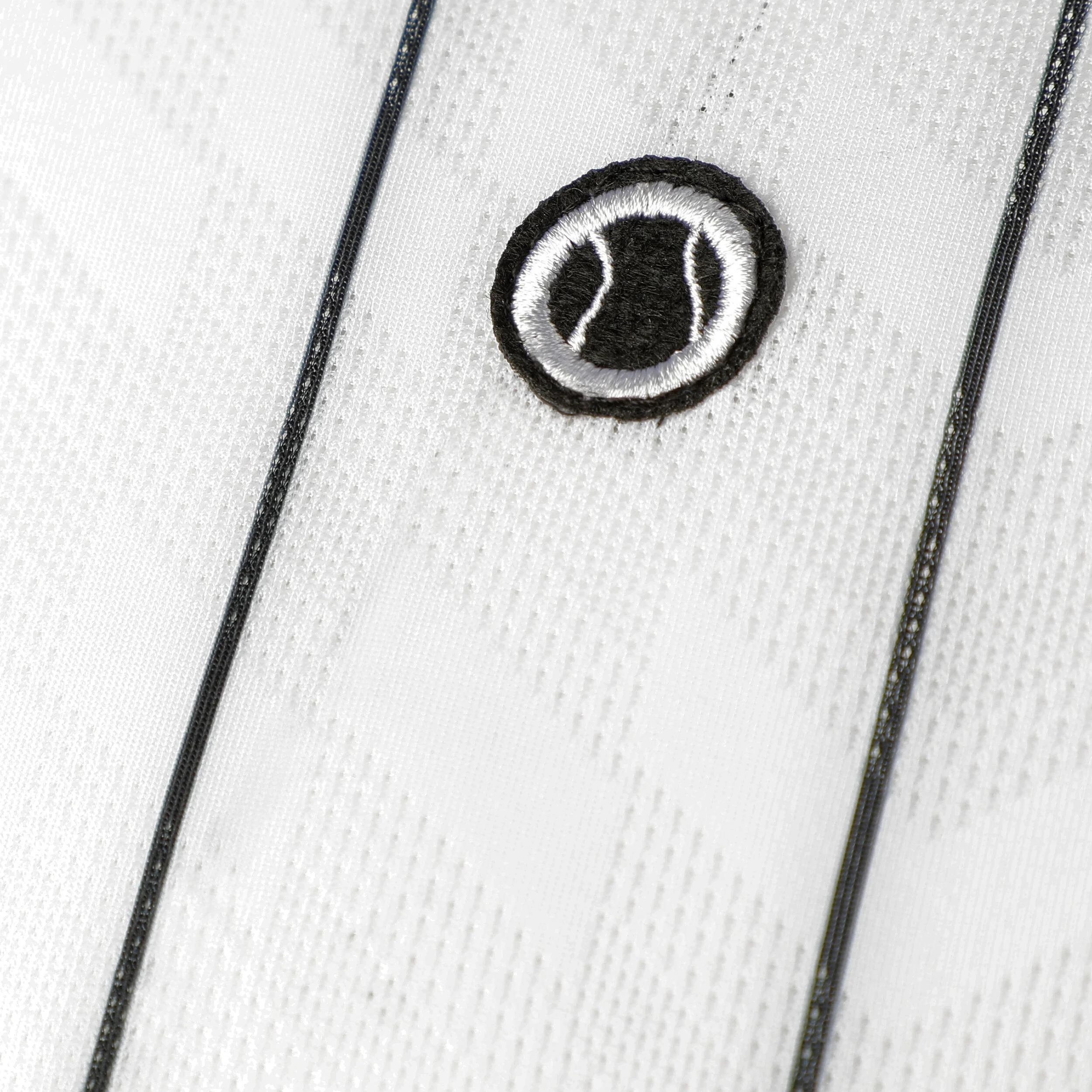 Tennis-Point Stripes Polo Edition Spéciale Hommes - Blanc , Noir