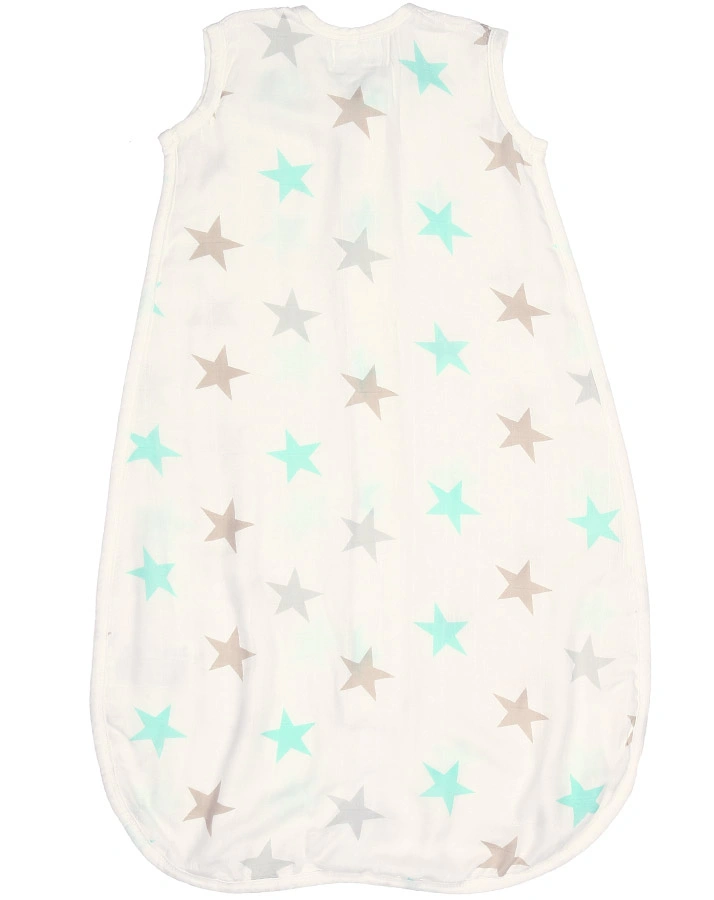 Schlafsack SILKY SOFT – MILKY WAY in weiß/blau