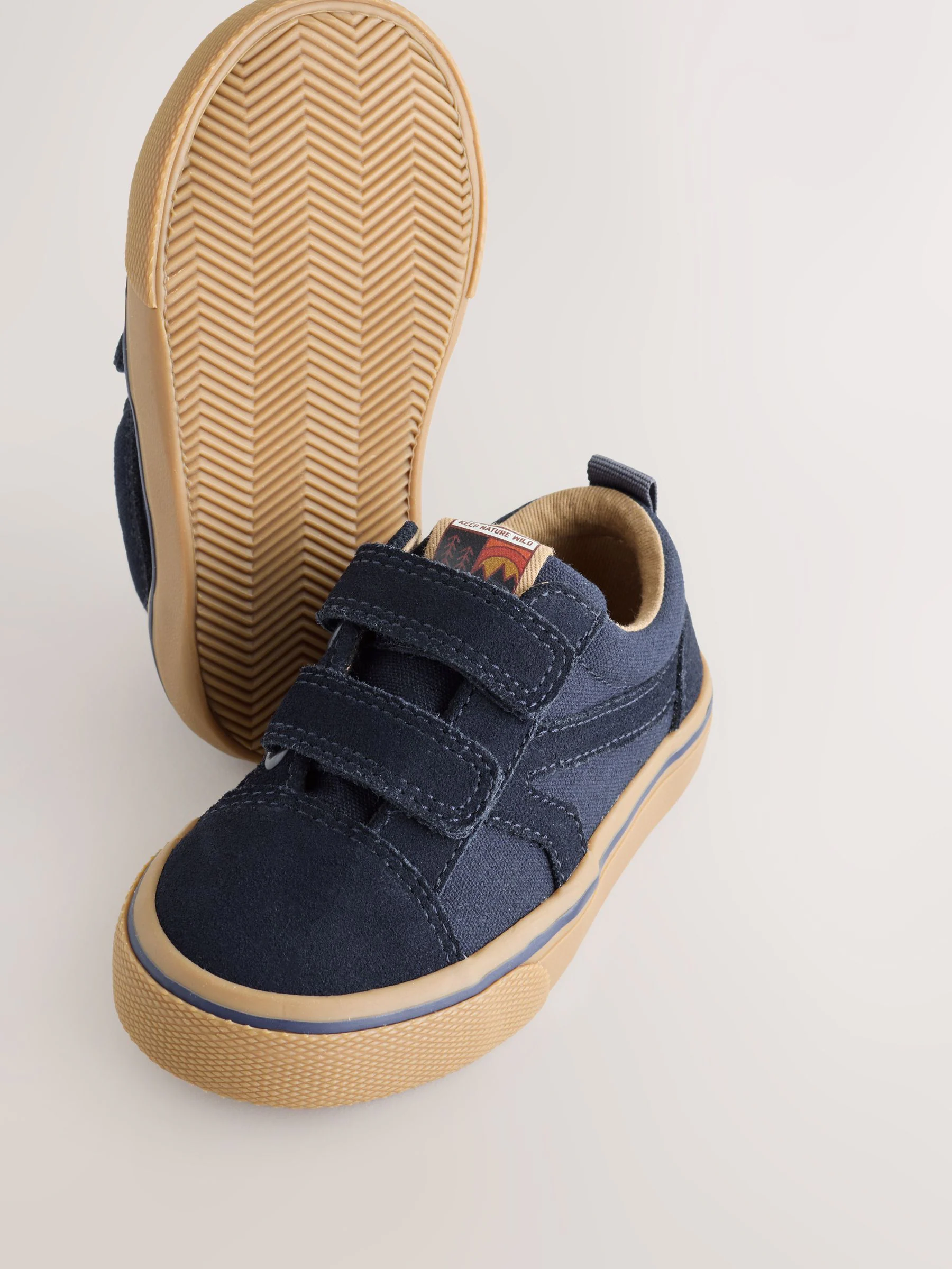 Marineblauw - Klittenbandsluiting Skate Trainers