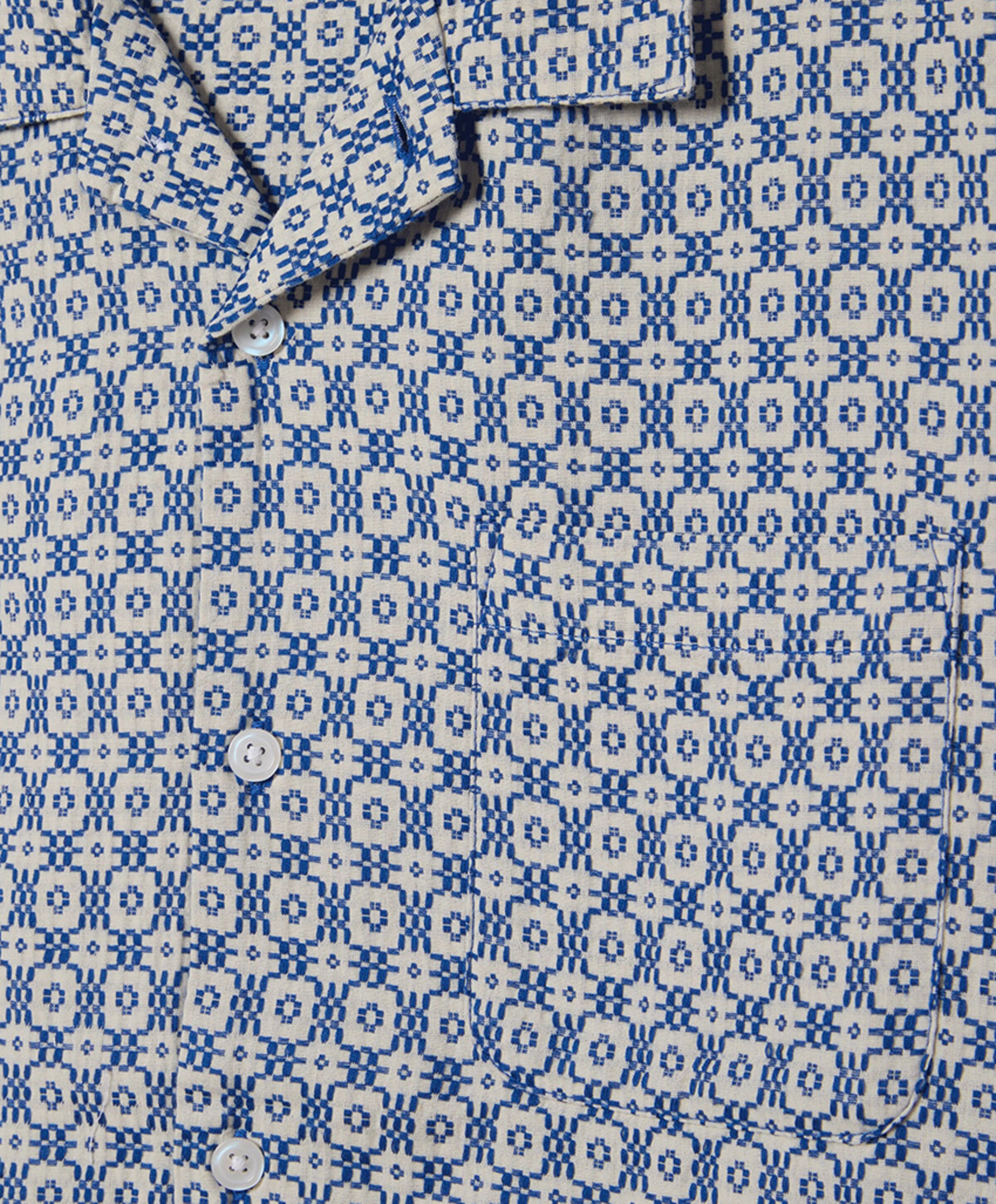 Obey Heren overhemd korte mouw multicolor