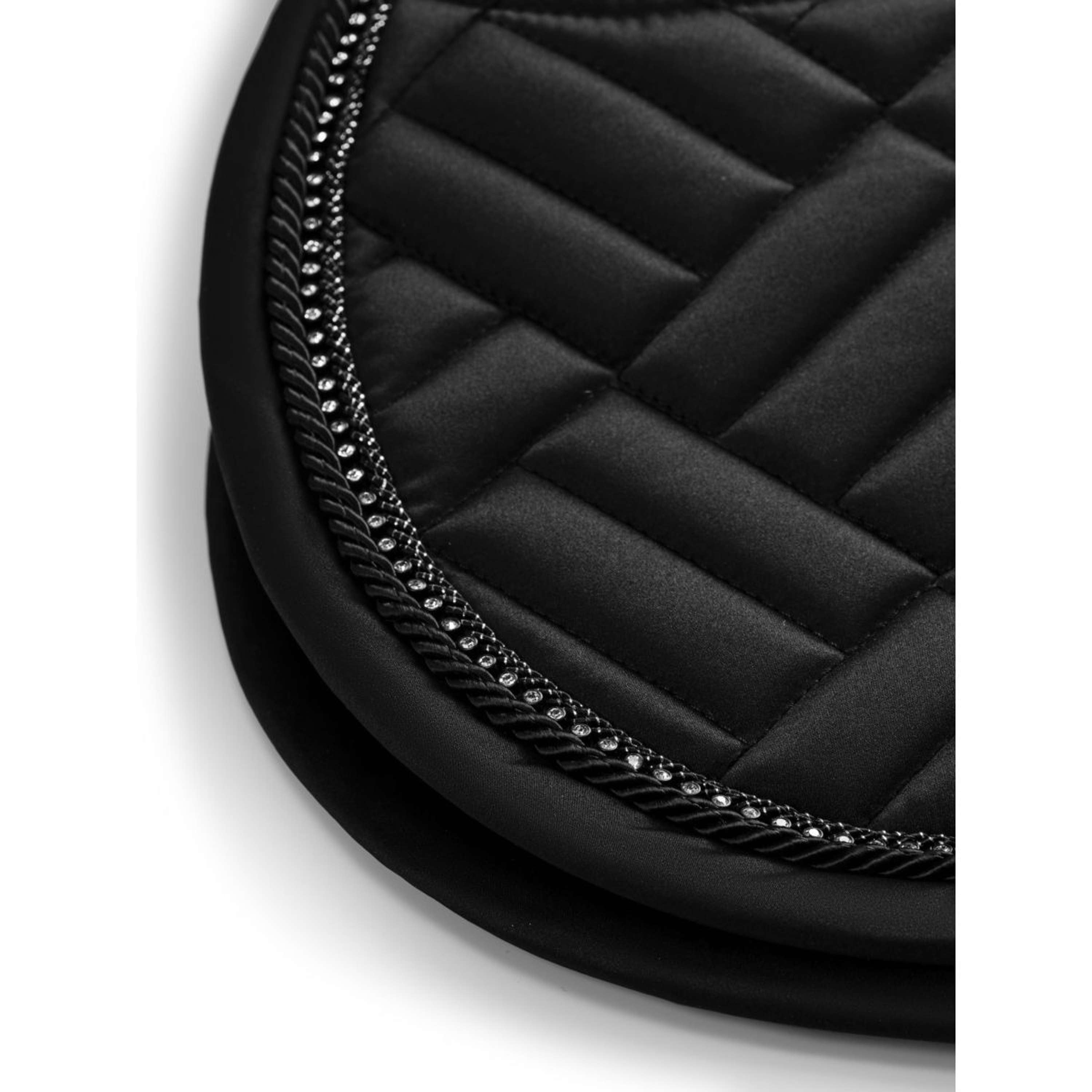 Equestrian Stockholm Zadeldekje Vegan Fur Springen Crystal Black