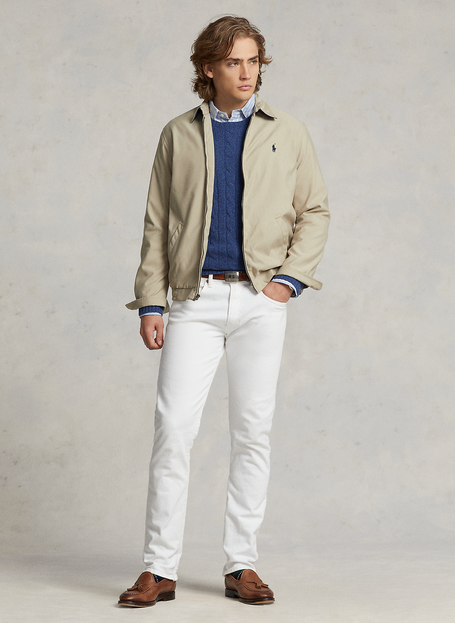 Veste col classique ample | Beige