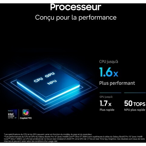 PC portable Samsung Galaxy Book6 Pro 16