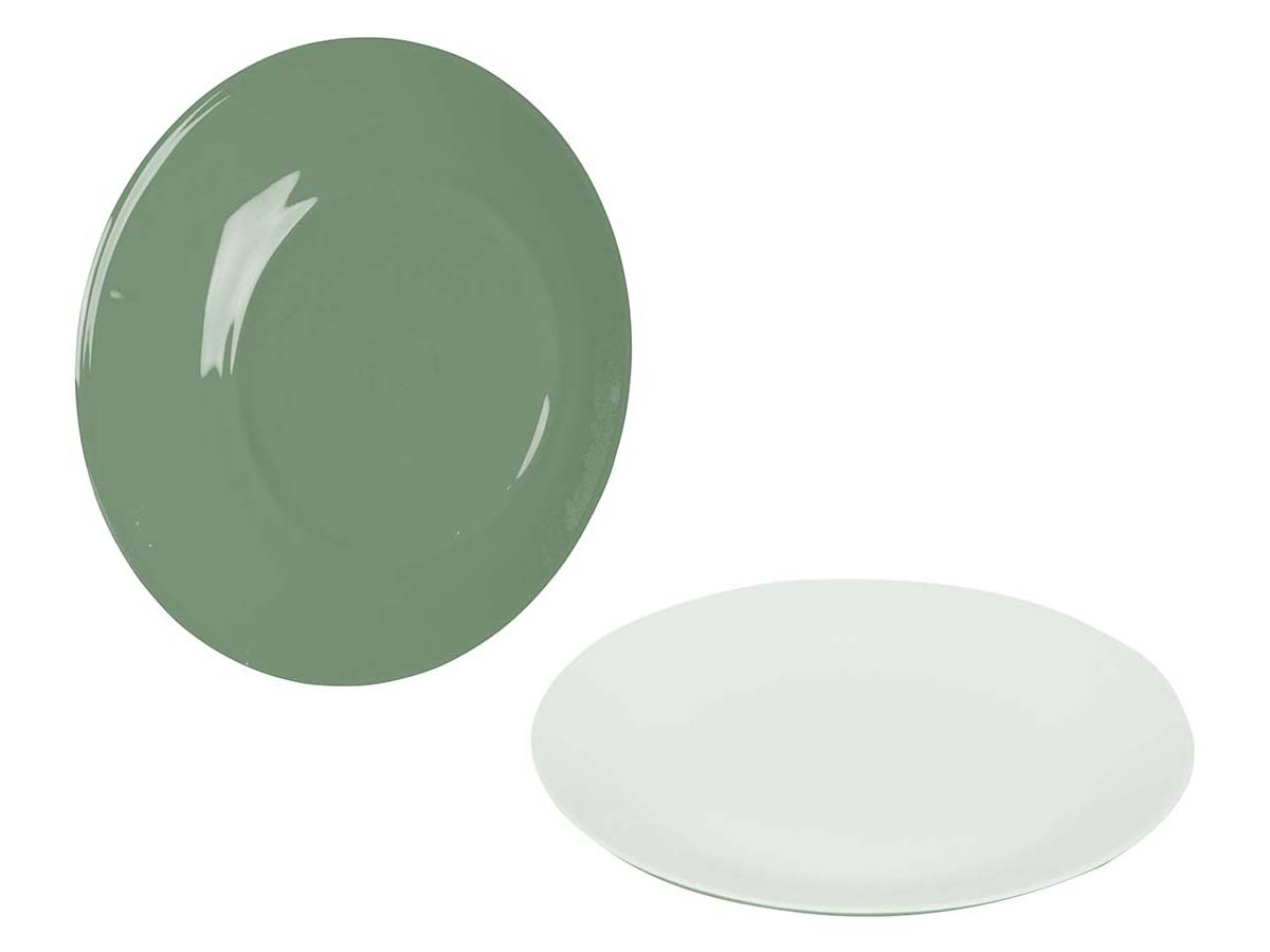 Bo-Camp Two-Tone set van 4 ontbijtborden - Green
