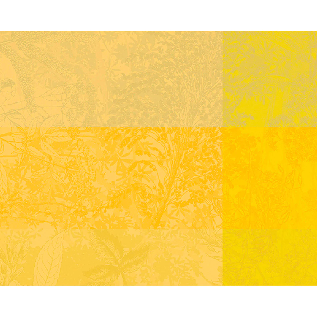 Set pur coton jaune 40X50 Garnier Thiebaut