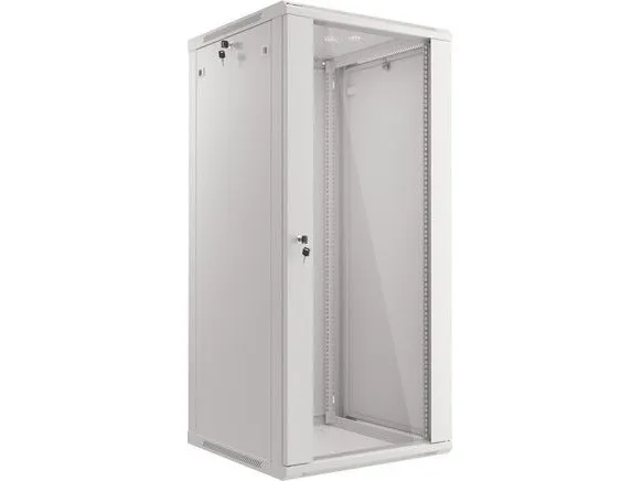 Lanberg - Rack kabinet - vægmonterbar - grå, RAL 7035 - 27U - 19
