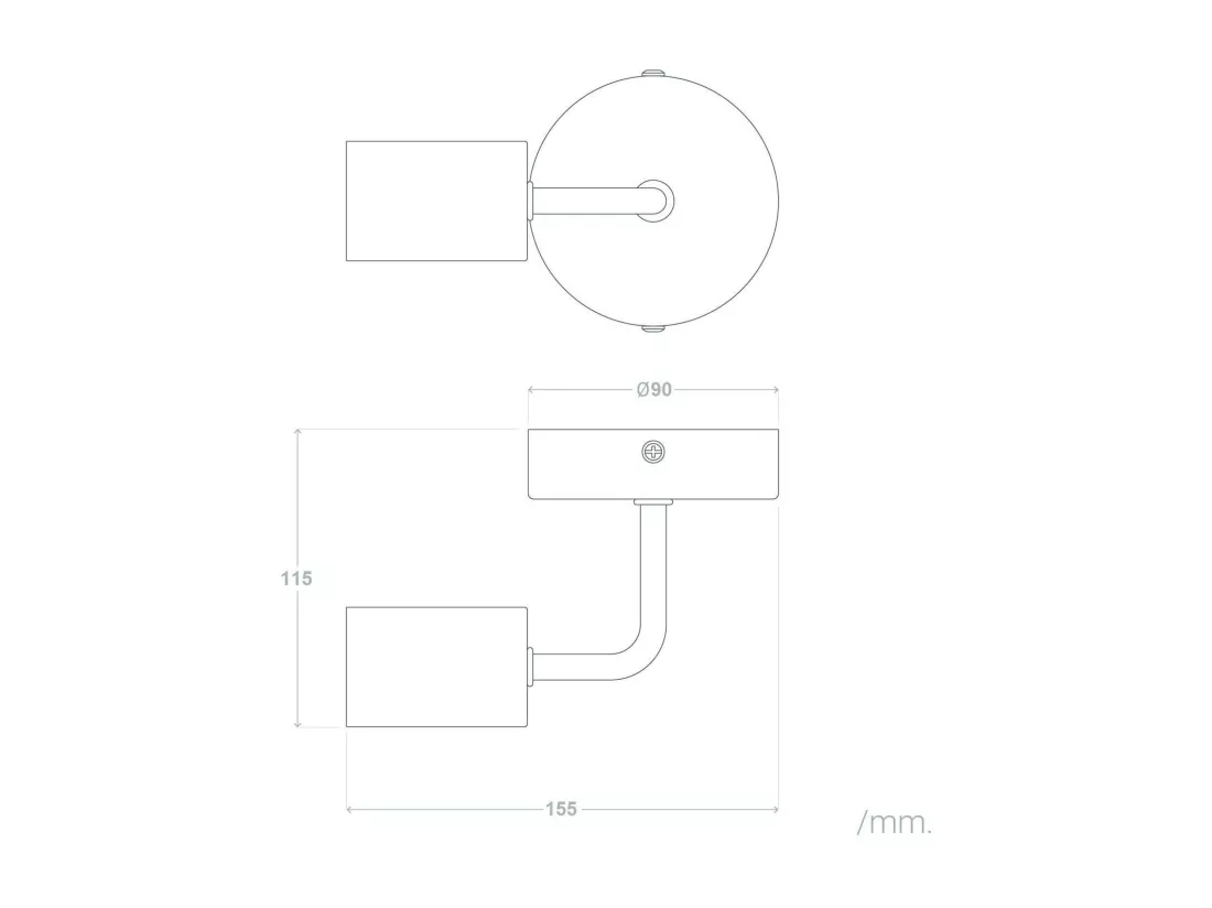Lampe Murale Métal Jayso Noir
