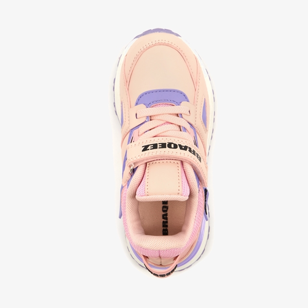 Braqeez meisjes sneakers roze paars