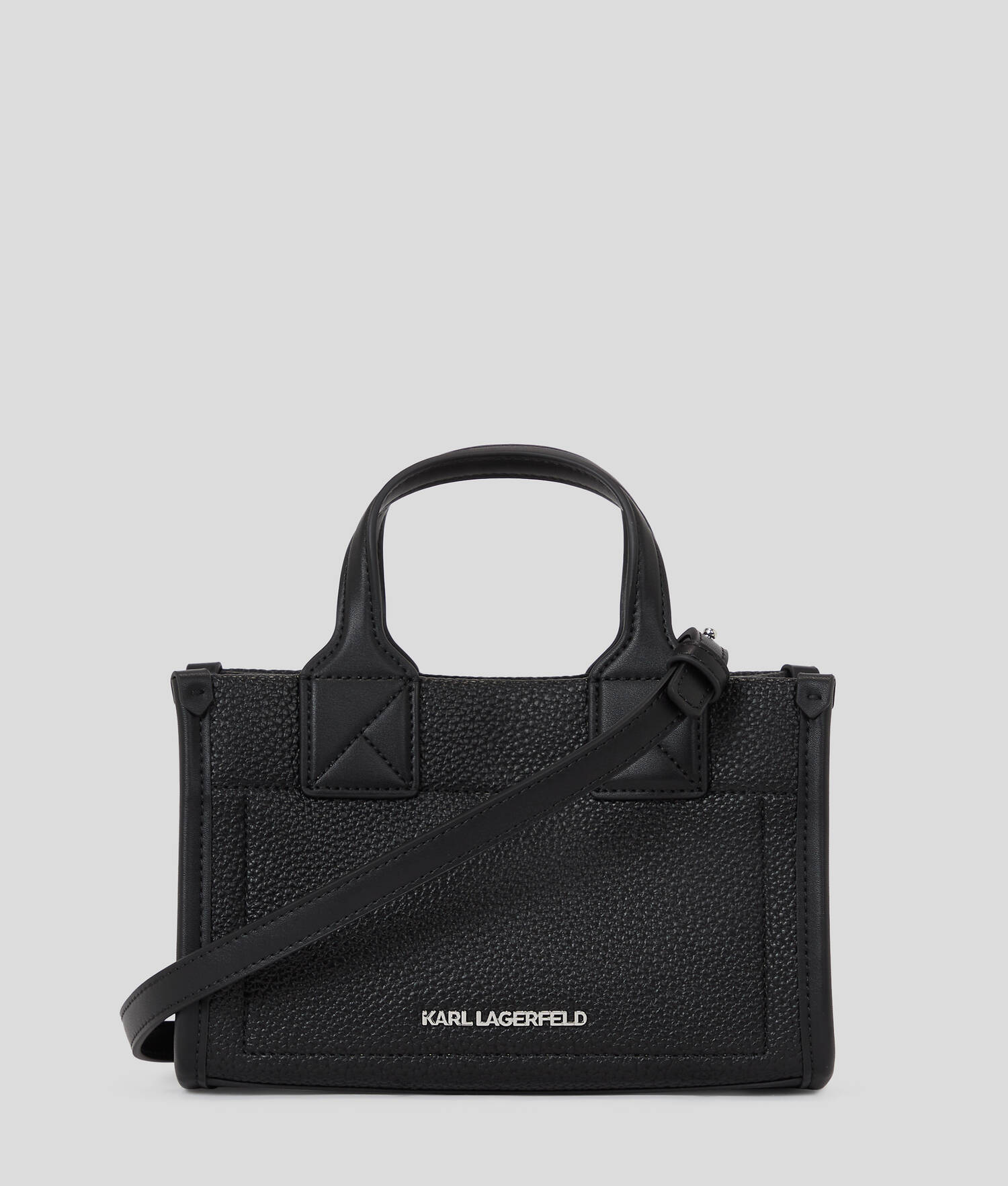 PETIT CABAS EN CUIR GRAINÉ K/SKUARE