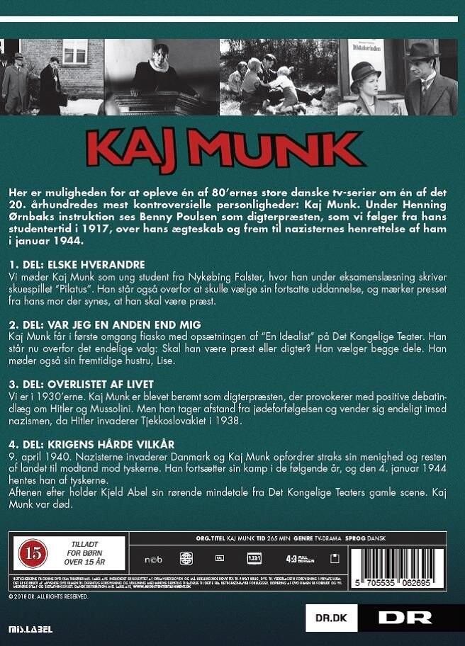 Kaj Munk - Tv-Serie 1986 - DVD