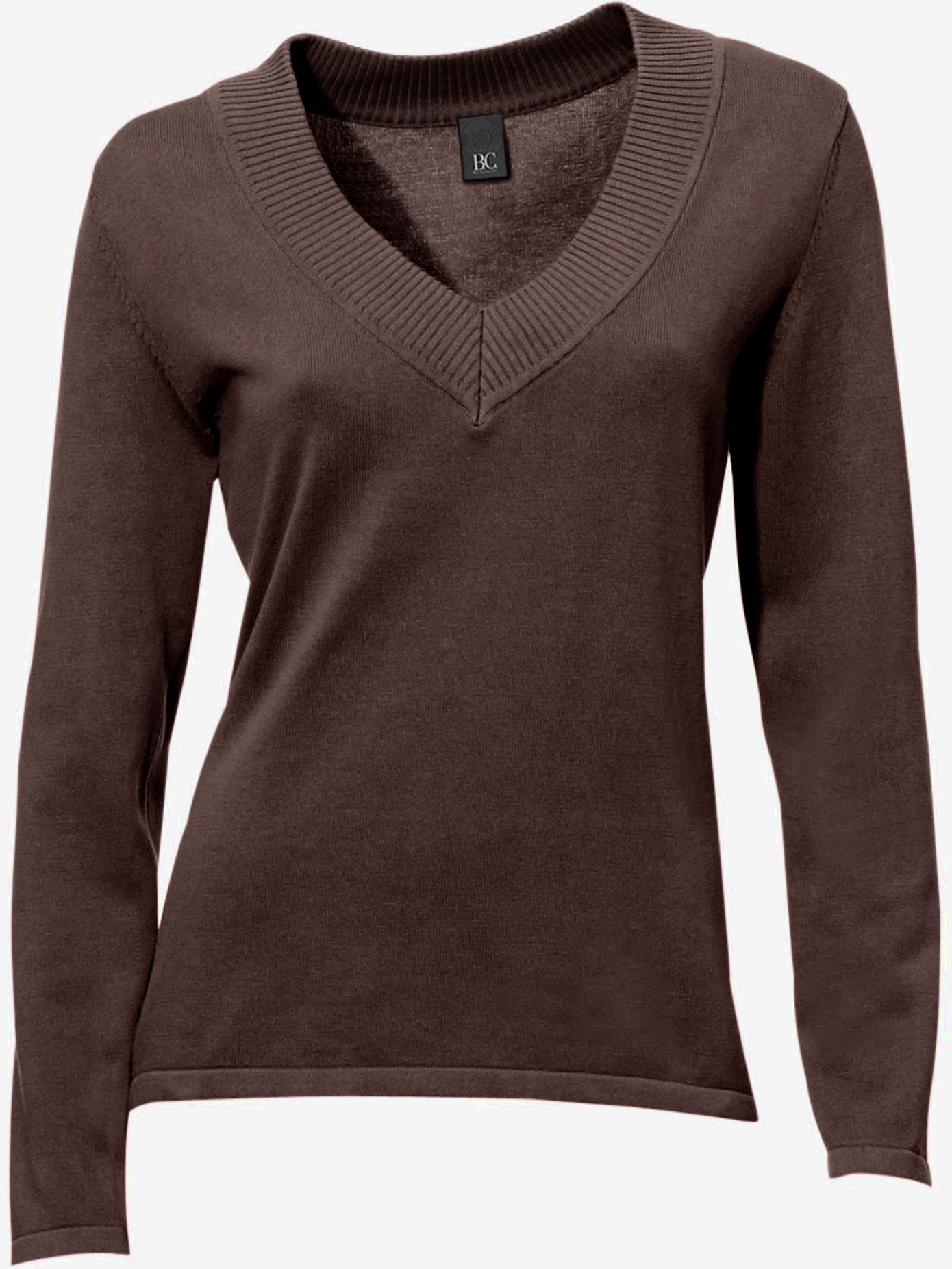 Joli pull basique à encolure en v