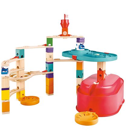 Hape Kugelbahn - Quadrilla - 66 Teile - Track Bucket Set
