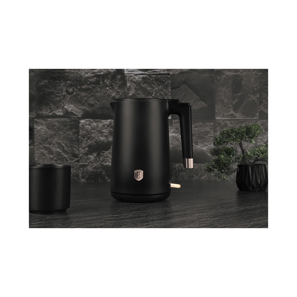 Berlinger Haus Wasserkocher doppelwandig 1.7 Liter Black Rose Collection
