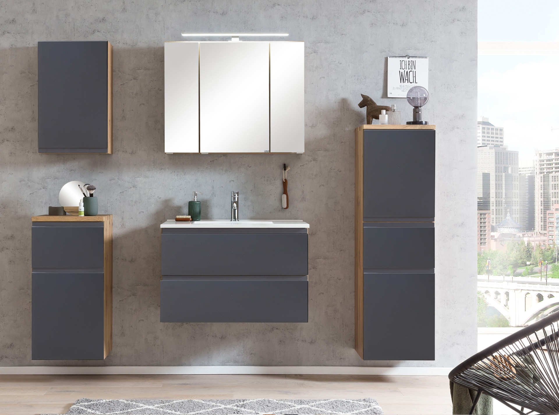 Bad-Unterschrank GENT grau