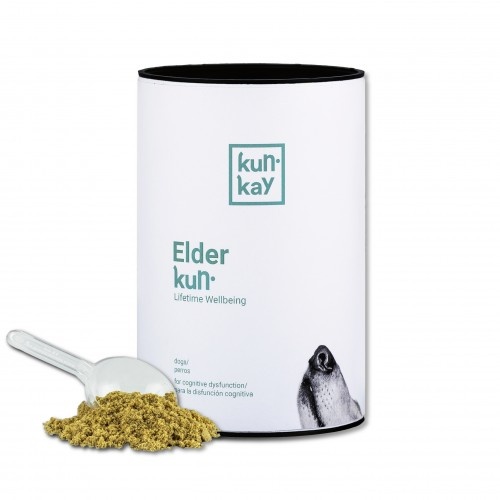 Suplemento Elderkun para a saúde cognitiva em cães.