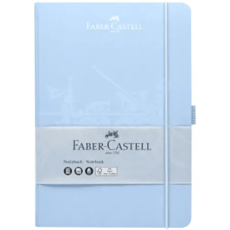 Faber-Castell Notizbuch A5 sky blue kariert
