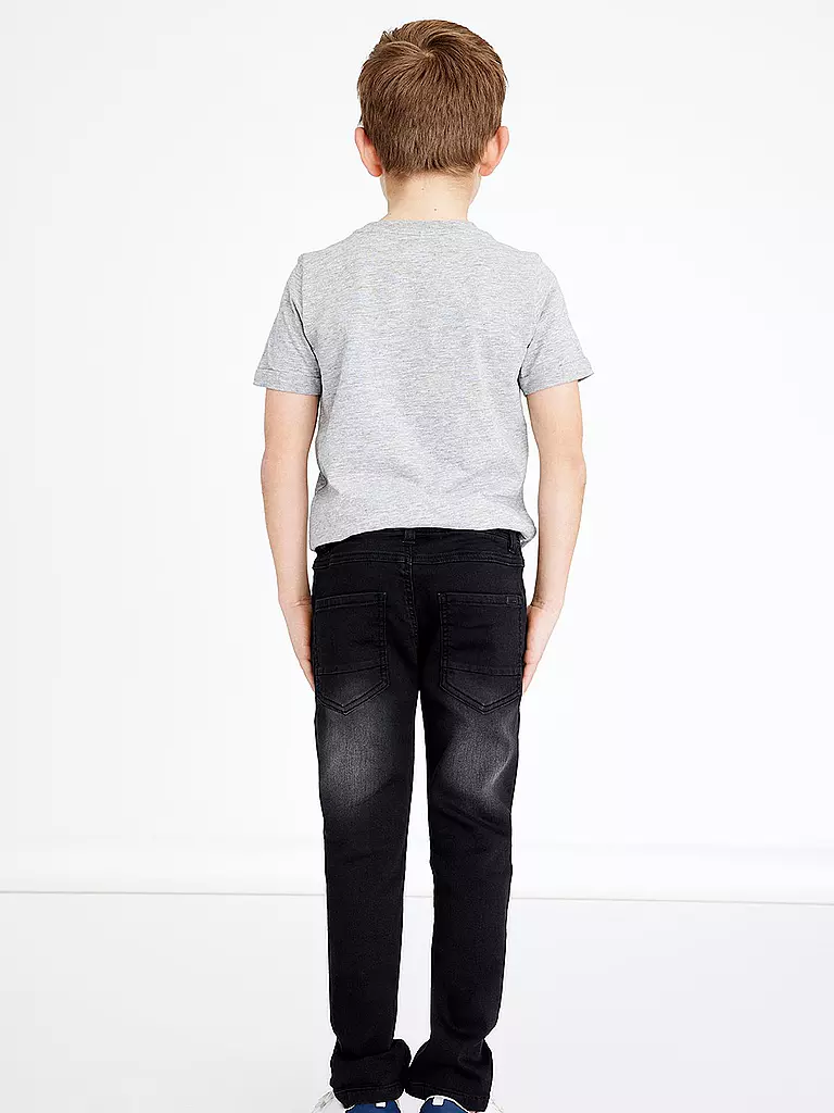 NAME IT Jungen Jeans Regular Fit  schwarz