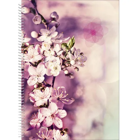 BRUNNEN Spiralbuch mit Blumenmotiv, A4, sortiert