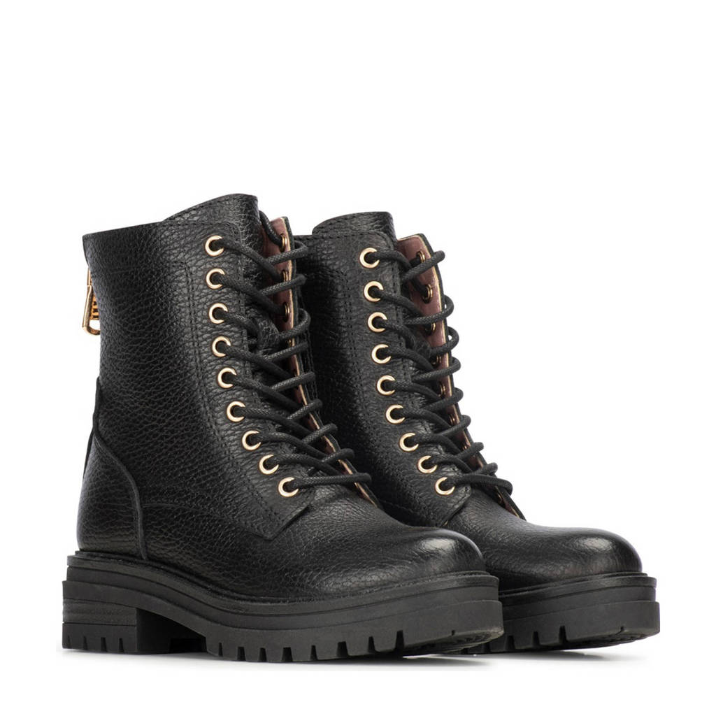 PS Poelman Monkleren veterboots zwart