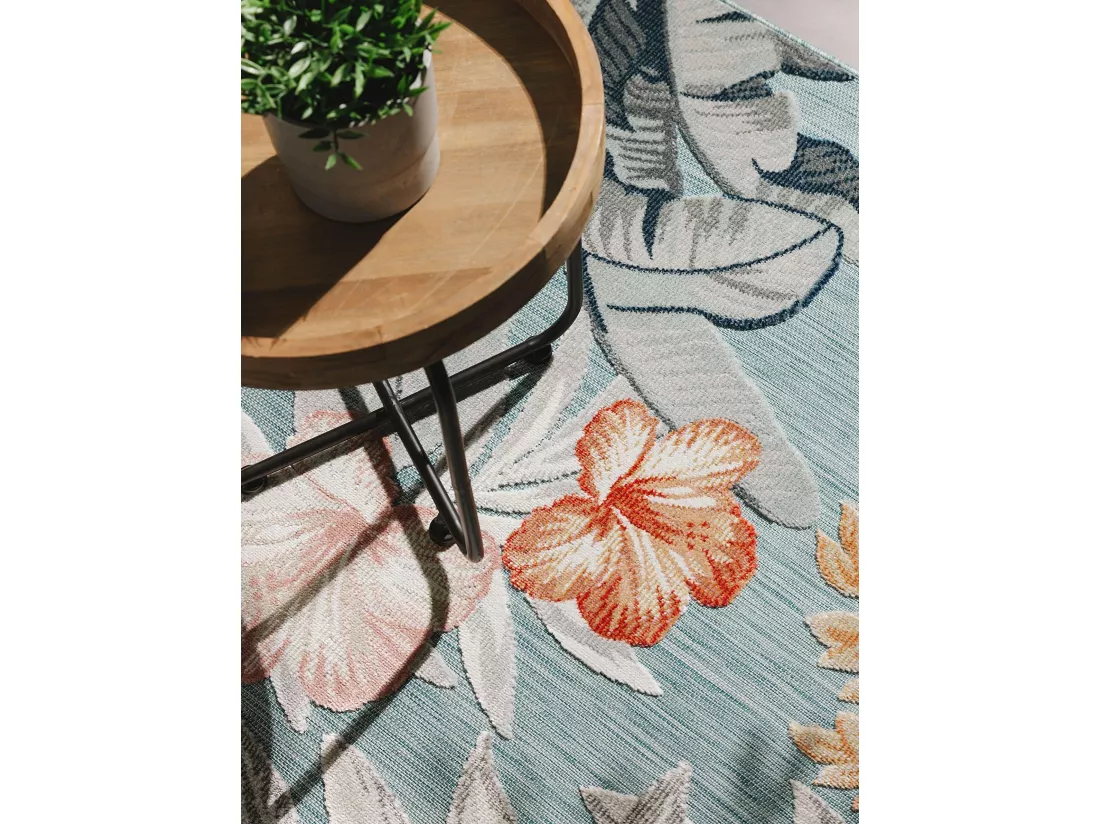Tapis d'extérieur & intérieur Flora Multicouleur 160x230 cm