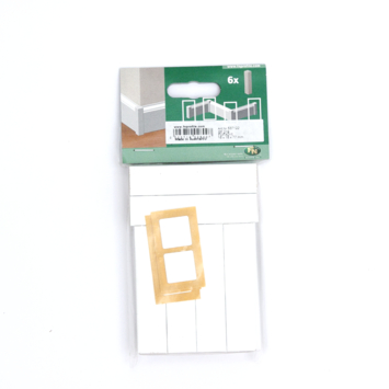 Hoekstuk MDF Wit 7,7 cm 6 Stuks PEFC