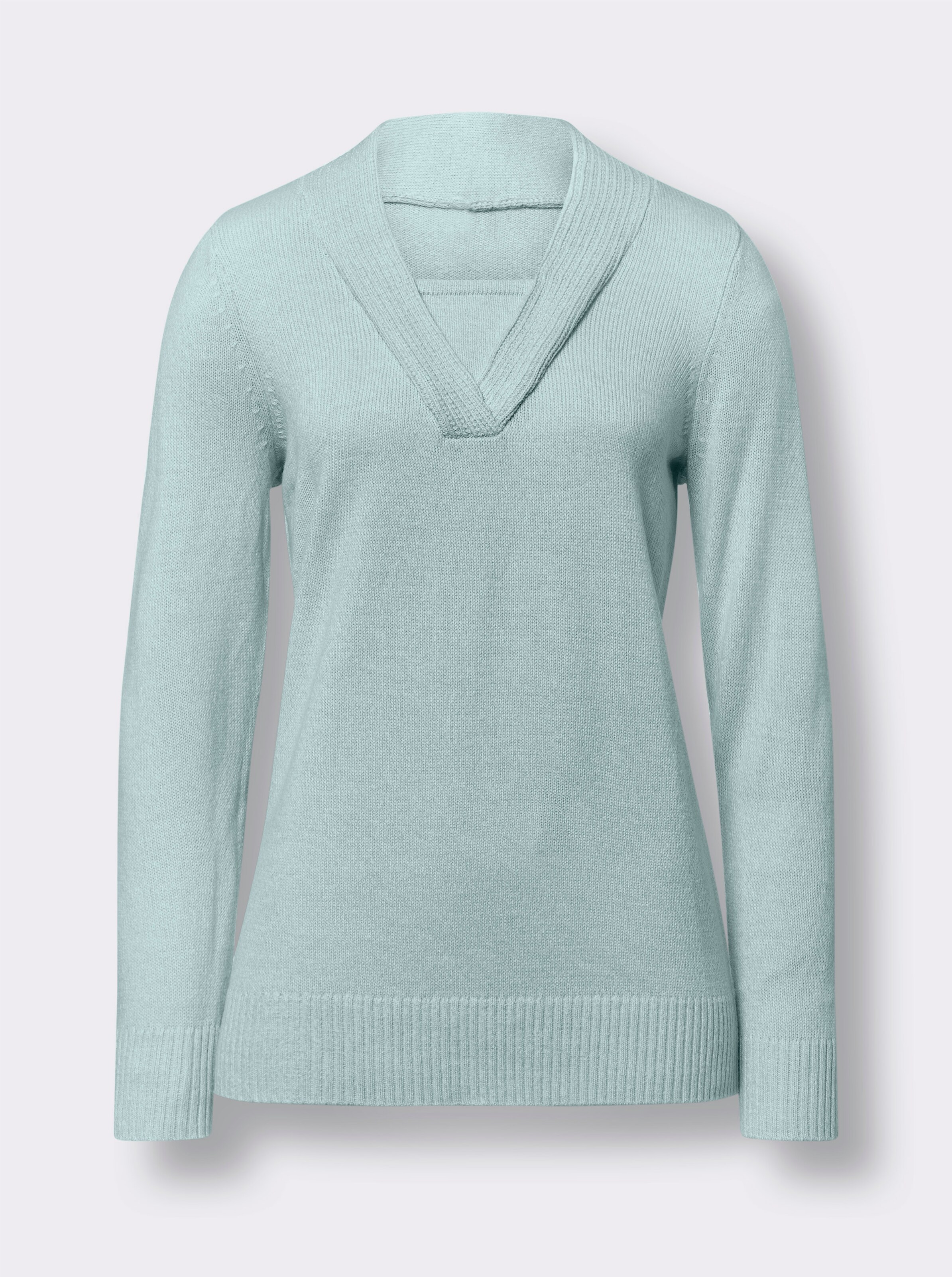 2-in-1-Pullover in Melange-Optik