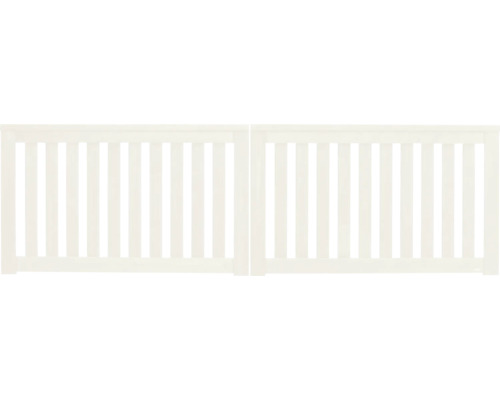 Dubbele poort Konsta Girona zonder slot insteek 300 x 90 cm crèmewit