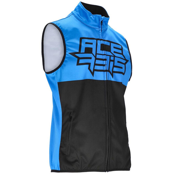 Acerbis - Veste sans manches Softshell MX Linear Noir / Bleu