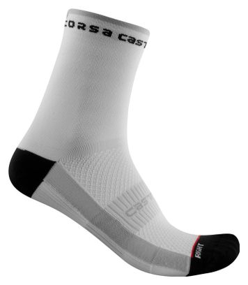 Paire de Chaussettes Femme Castelli Rosso Corsa 11 Noir / Blanc
