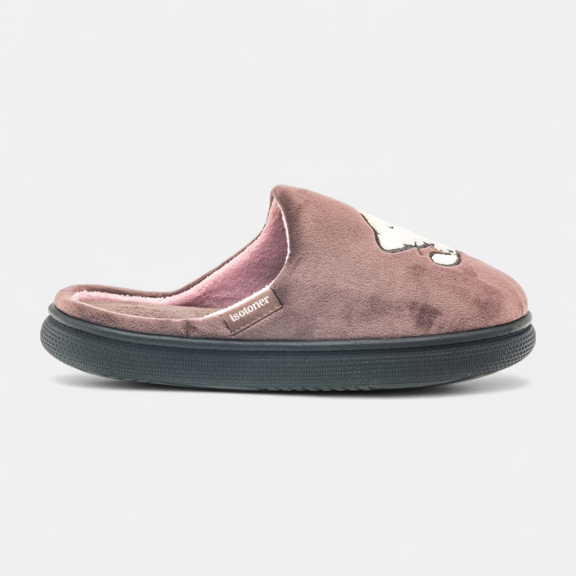 Pantoufles mules Femme taupe