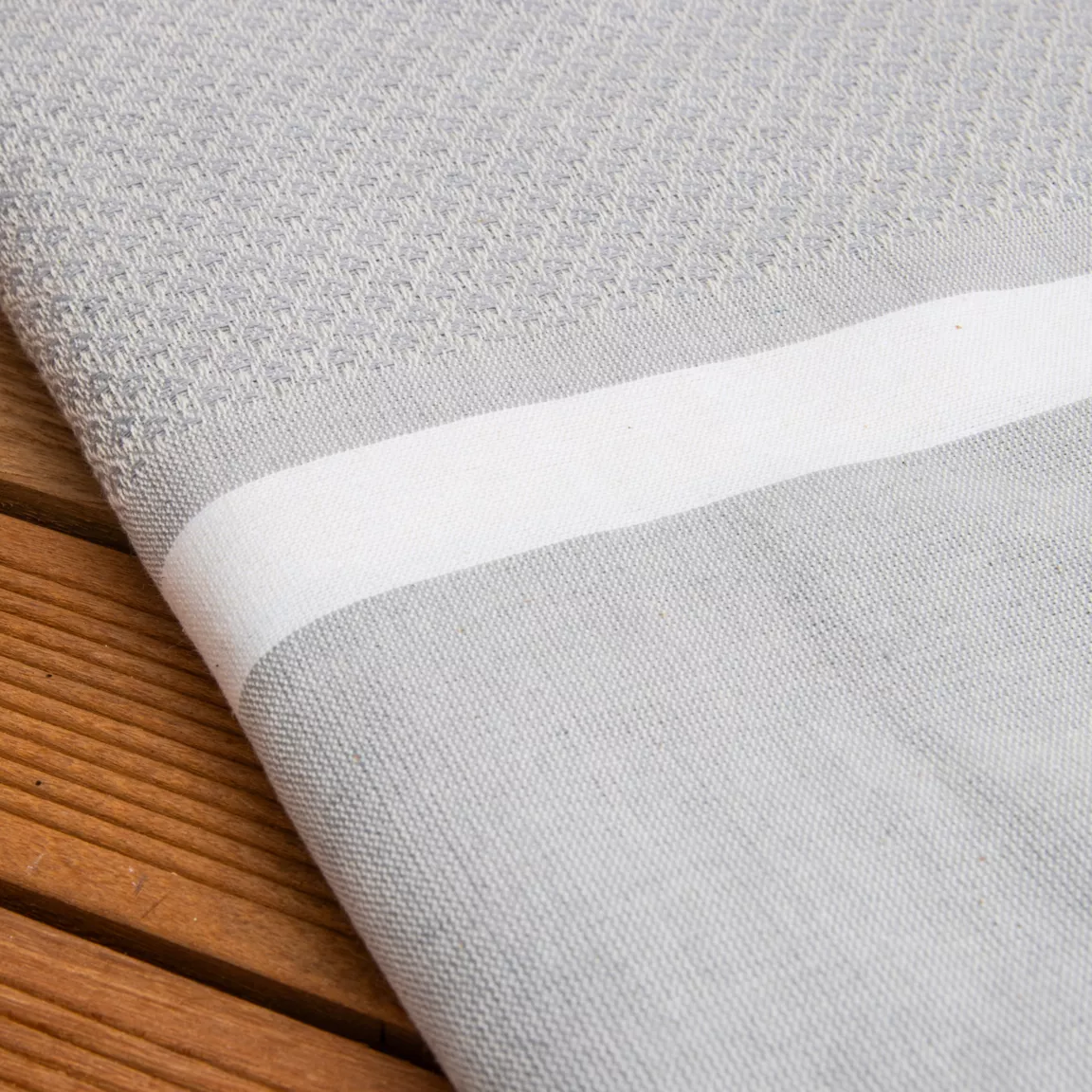 Fouta coton recyclé (100 x 200 cm) Selma Grise