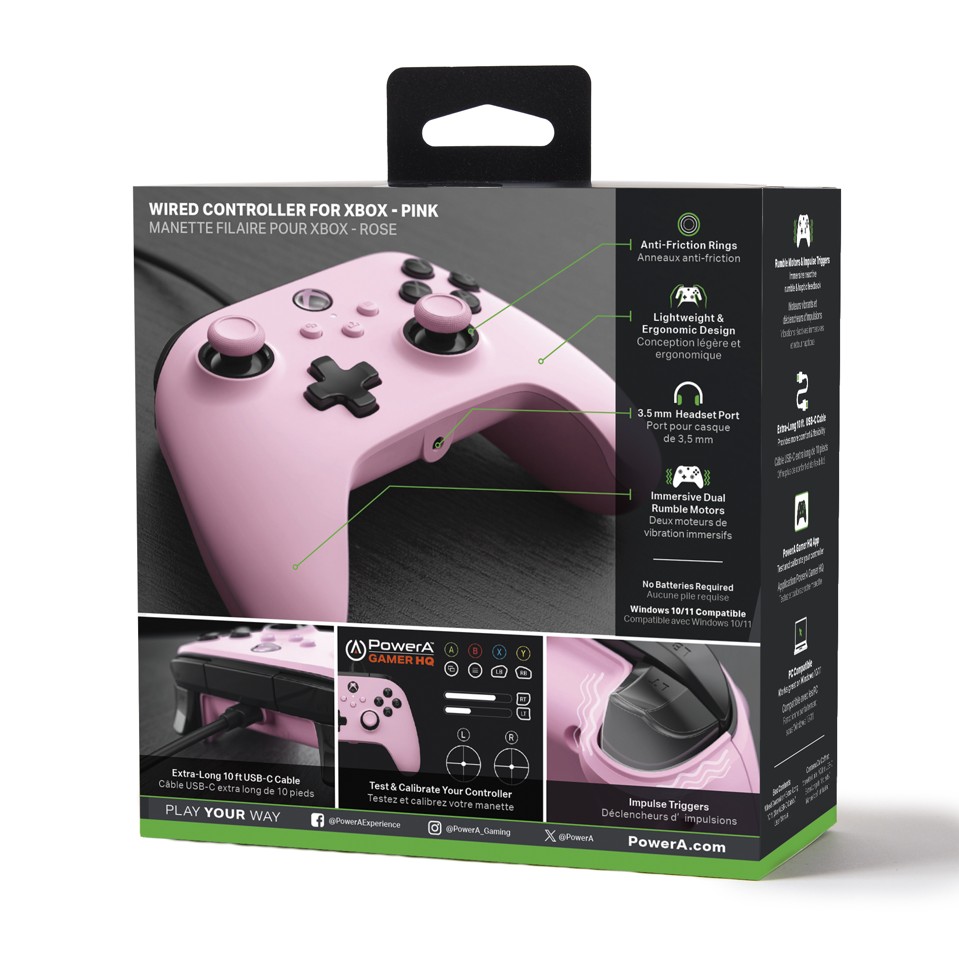 PowerA Wired Controller - Pink (Xbox X/S)