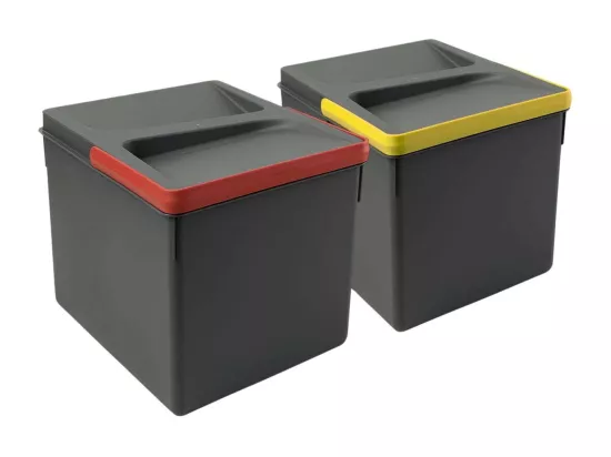 Bacs de tri pour tiroir de cuisine Recycle 2 bacs de 12 litres