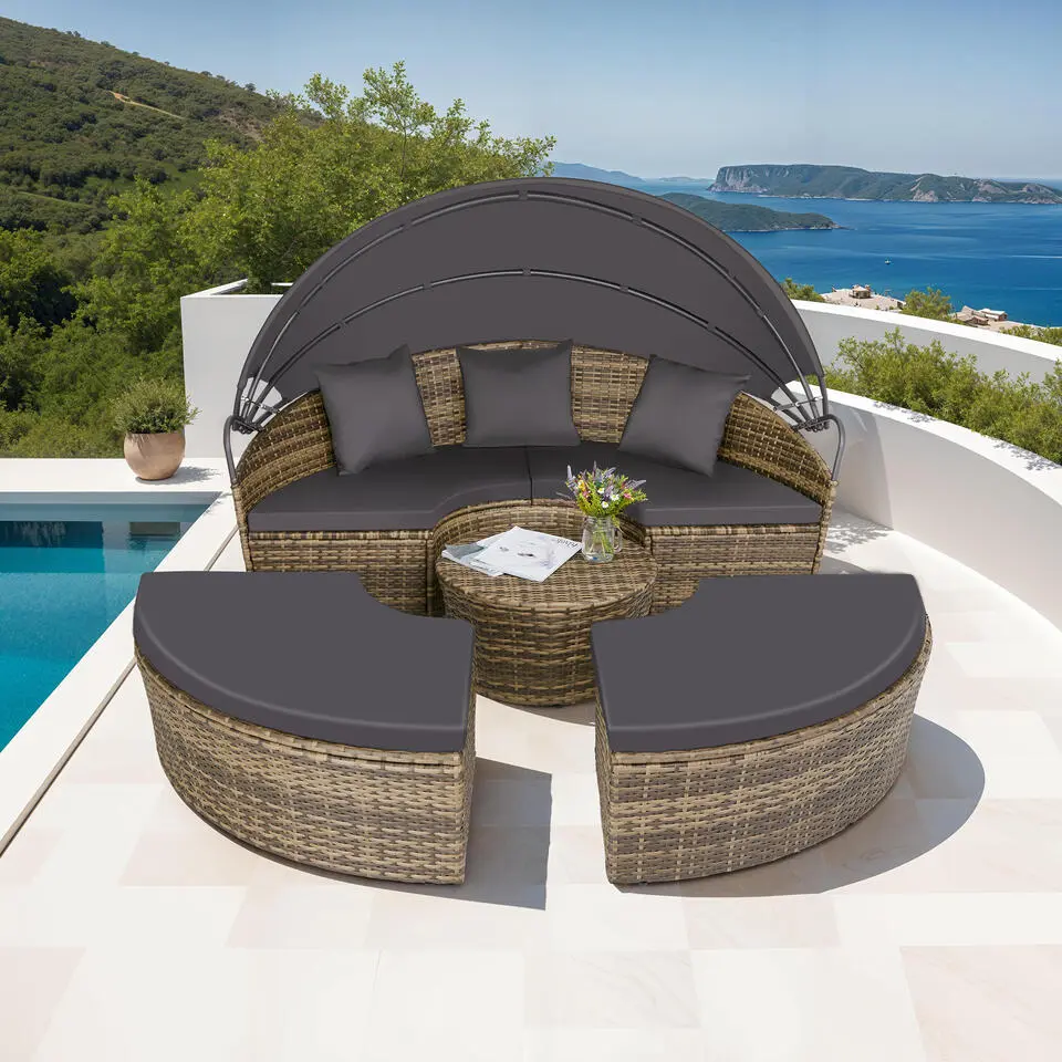 tectake Wicker zonne-eiland Santorini, Natuur