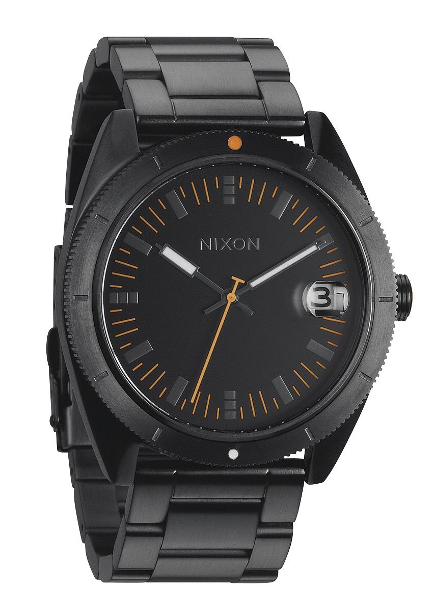 Nixon The Rover SS II All Black / Orange Herrenuhr A359577