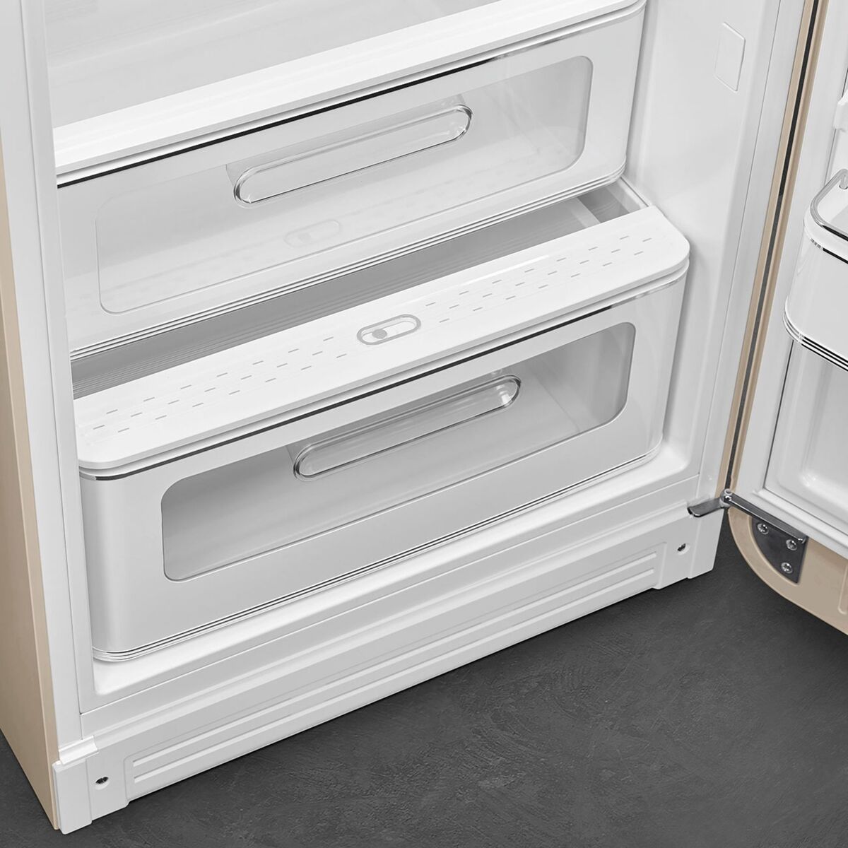 Smeg FAB28RDPP6 Kjøleskap Med Fryseskap 153cm Høyrehengt Perfectly Pale