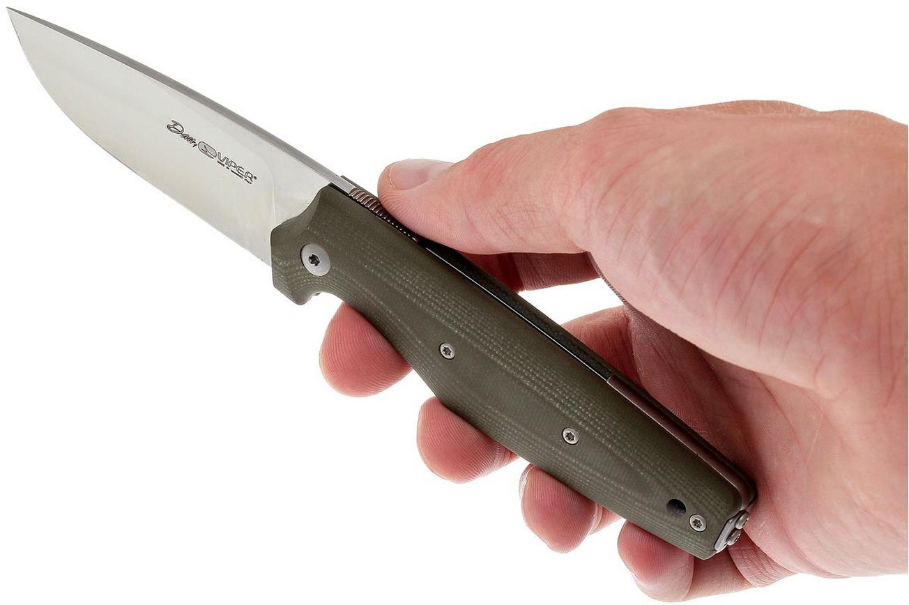 Viper Dan 1 5928GGR Green G10 N690, drop-point