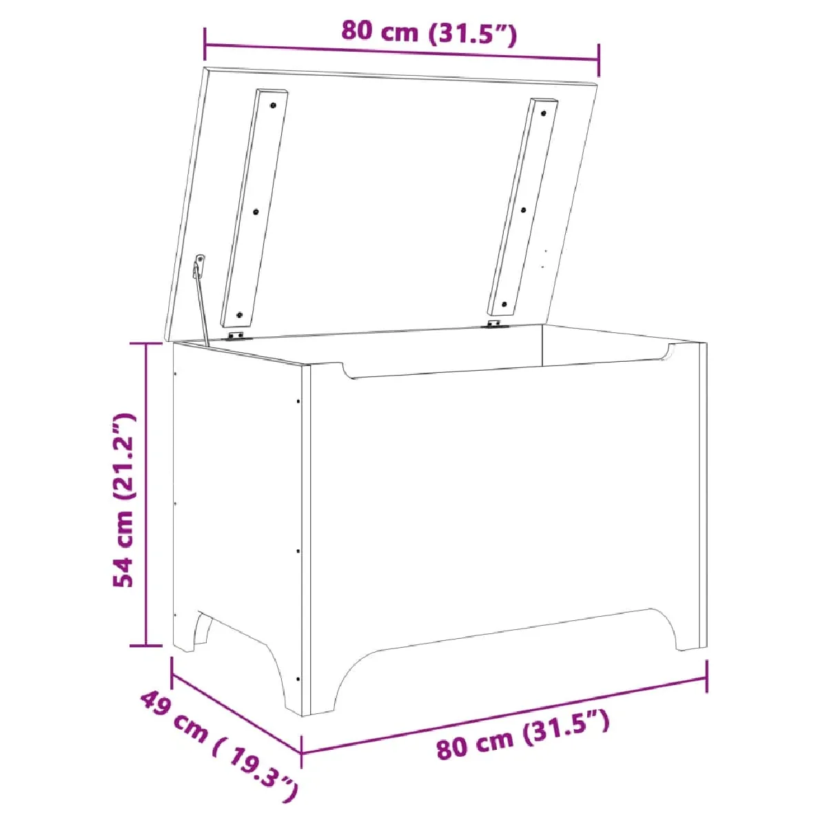 vidaXL Boîte de rangement RANA