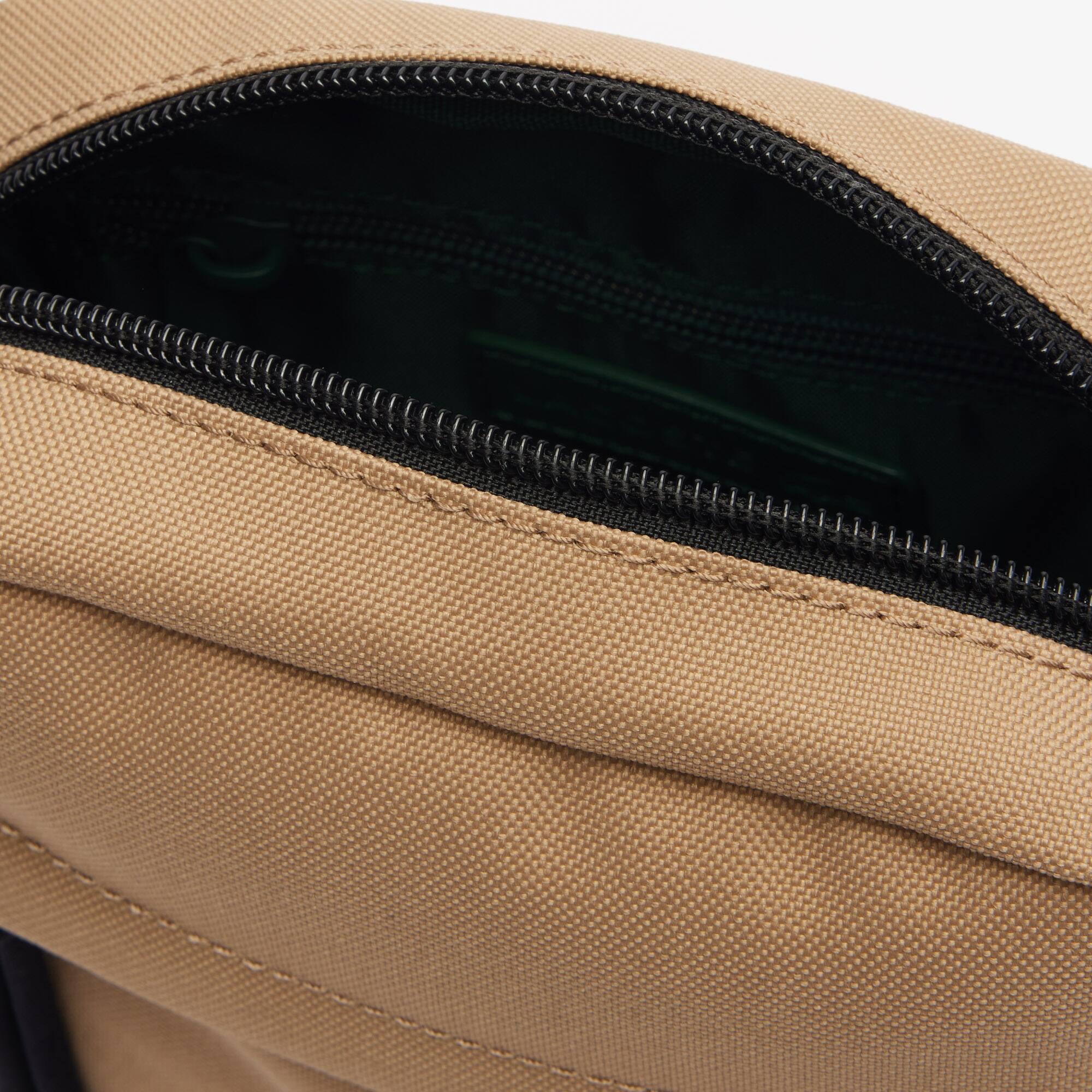 Sacoche zippée unisexe Lacoste avec poche sur le devant Sacoches & Pochettes - Beige - Lacoste - Unisex