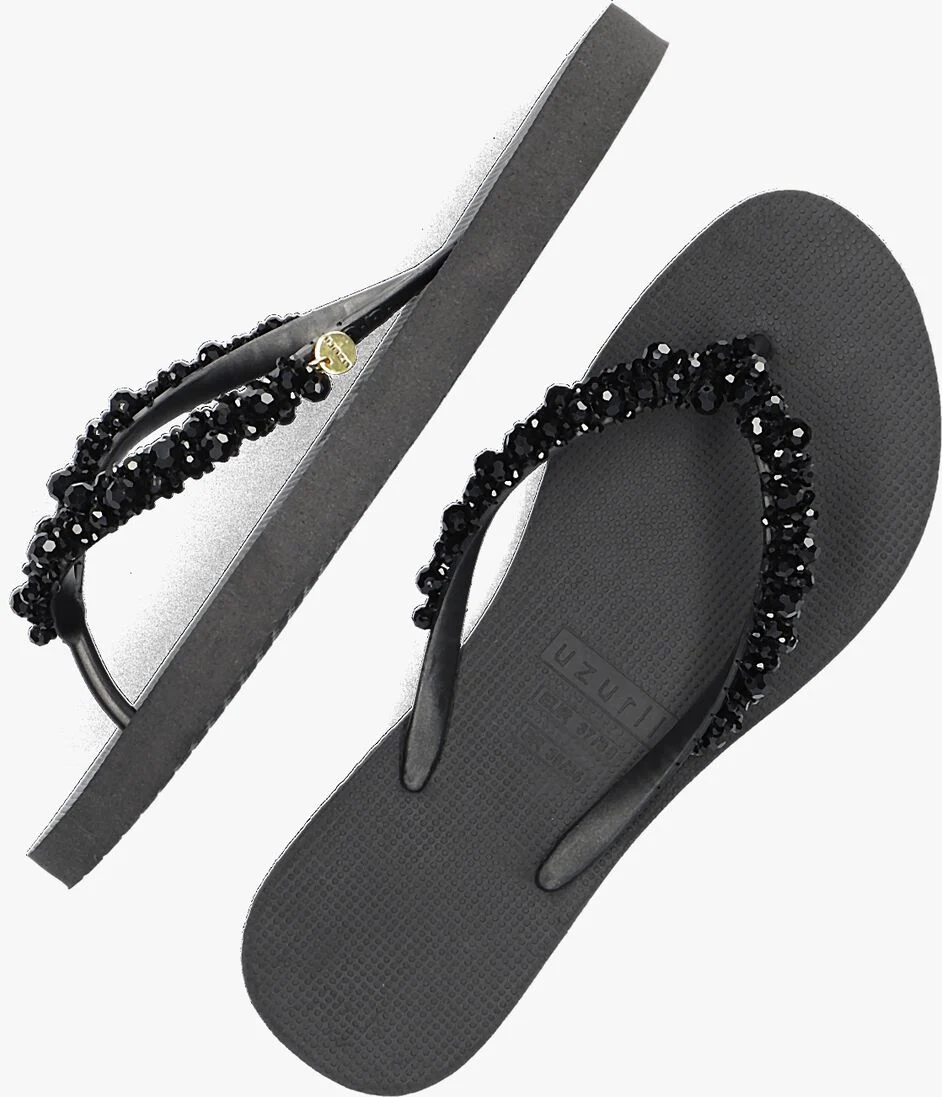 UZURII zwarte uzurii teenslippers lizzy