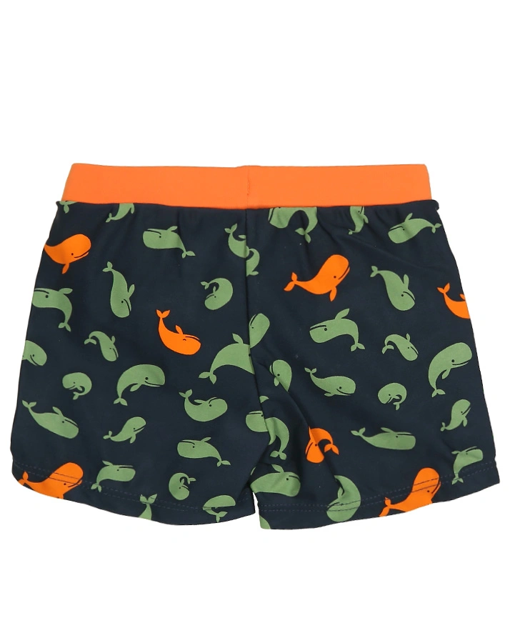 Badeshorts WAL in marine/oliv