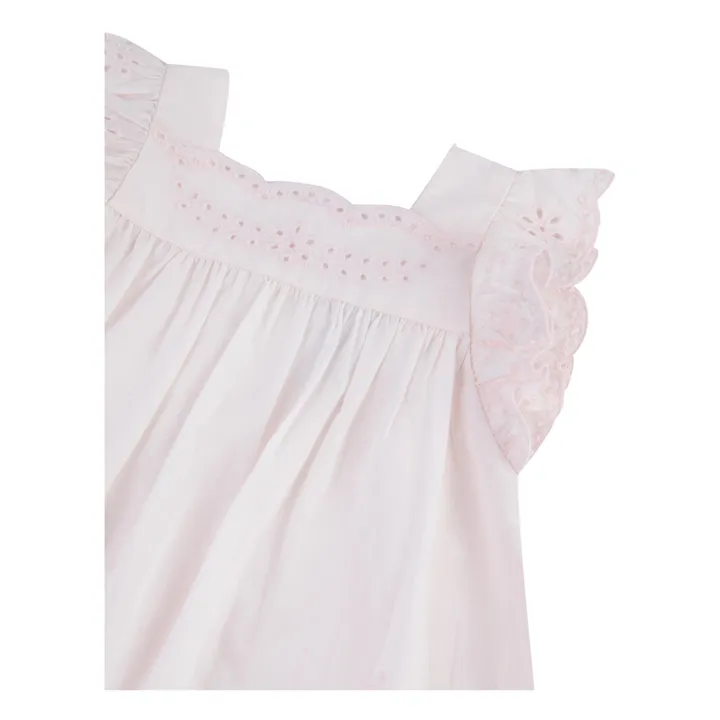 Tartine et Chocolat Robe Broderie Anglaise | Rose pâle