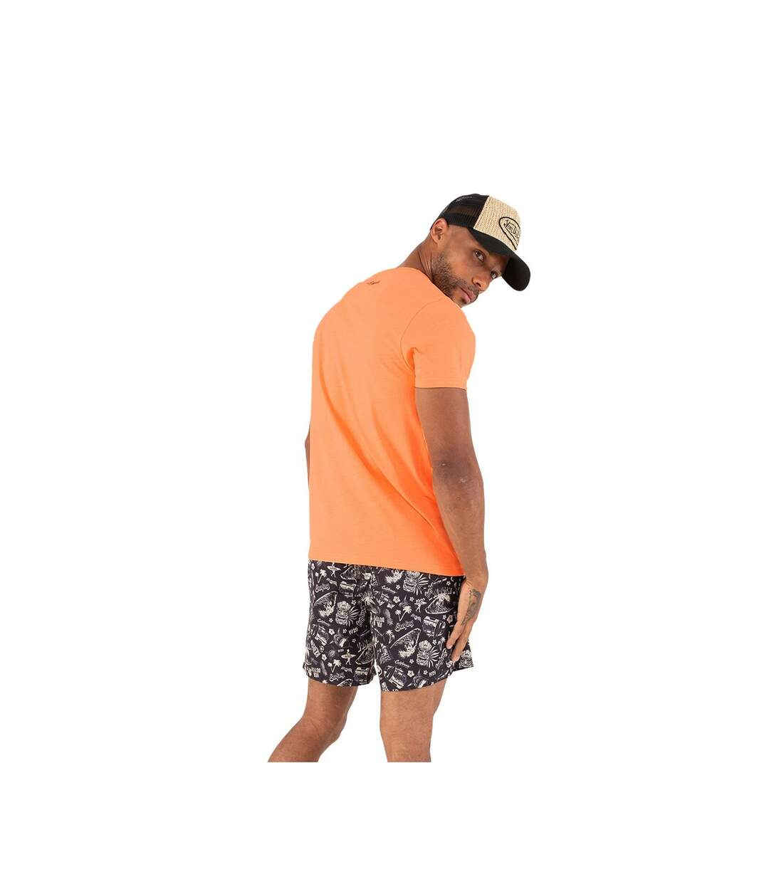 T-shirt col rond homme en coton Front